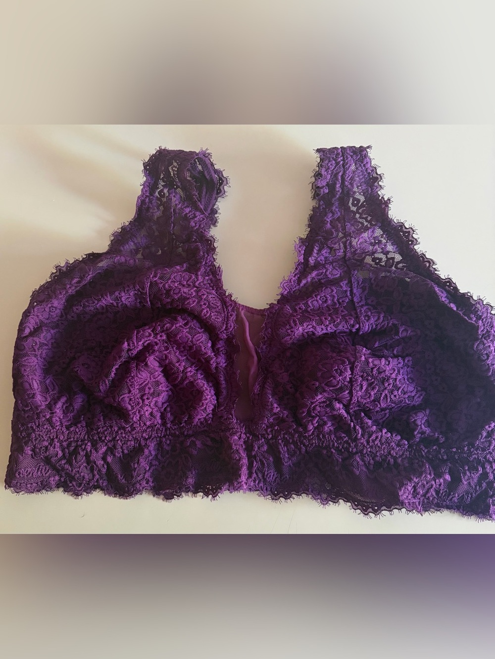 Purple Lace/Mesh Bralette